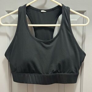 Fabletics Women's Mila X-Large Impact Sport Bra Black Size L/XL